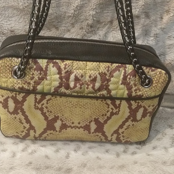 AIMEE KESTENBERG BLACK PEBBLE LEATHER/SNAKESKIN - Picture 2 of 8